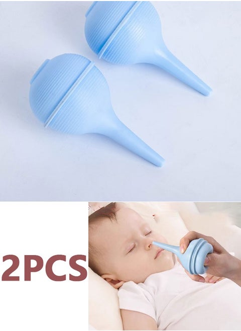 Newborn Baby Nose Sucker, Ear Cleaner Toddler Food, Baby Medicine Dispenser, Infant 2PCS