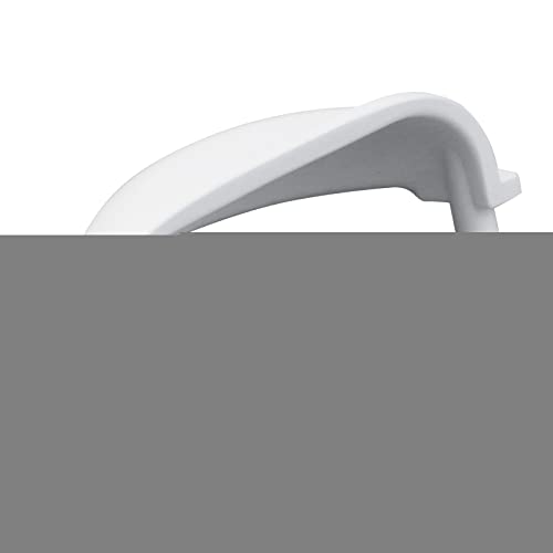 Pastlla 4pcs 3" (77mm) Hole Center White Decorative Cabinet Cup & Drawer Pull Handles - Vintage Zinc Alloy - Image 4