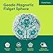 Speks Geode Magnetic Fidget Toy Sensory Desk Toy for Adults Teens 14 Stress Relief Gift Easter Basket Stuffer Sphere Aqua - Image 4