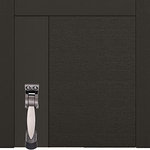 Atom Door Stopper | Kickdown Door Stop with One Touch | Adjustable Height & Rubber Tip 1.5 Inches, Door Stops (Black Silver Finish, DS005), Pack of 2 - Image 5
