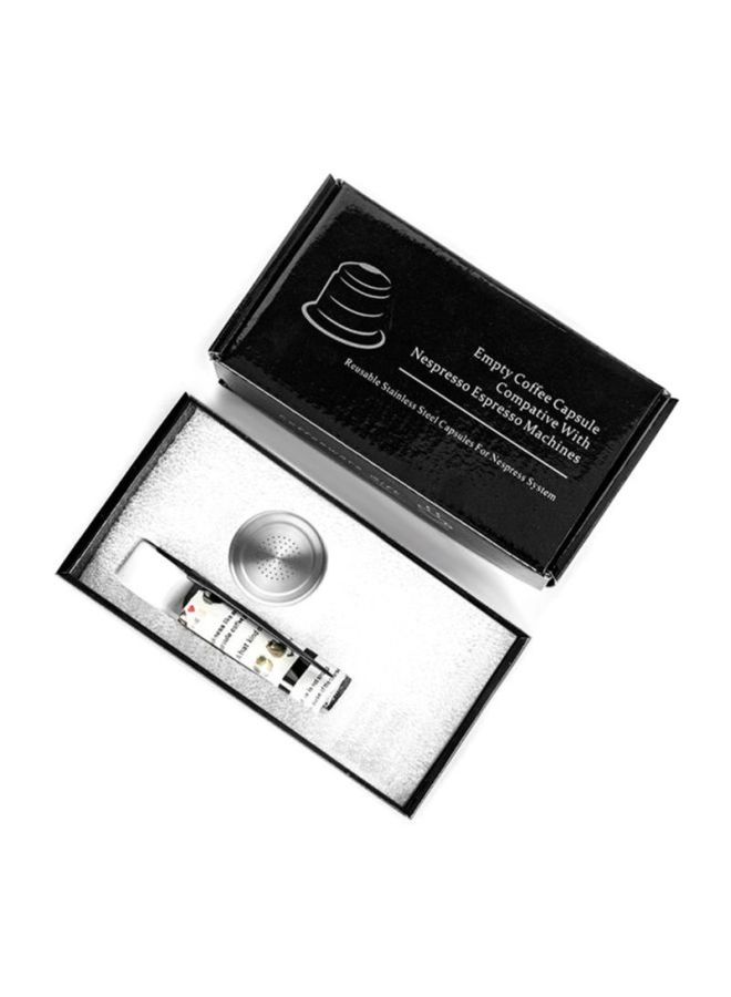 NIBEMINENT Refillable Stainless Steel Coffee Filter Cup Silver - Image 3