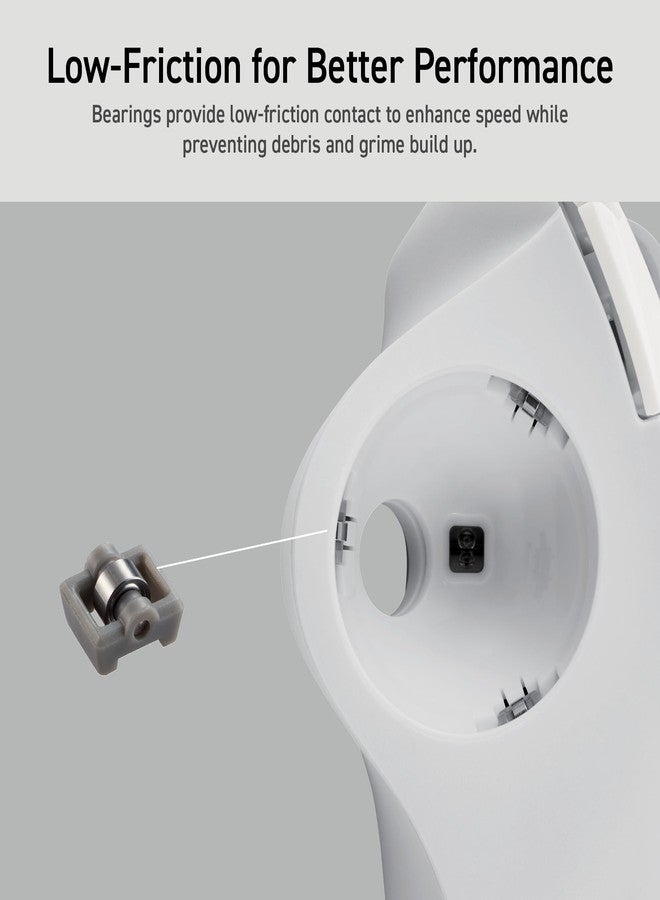 ELECOM Ergonomic Comfort Design Trackball IST Wireless 2.4GHz Connect, Super-Smooth Tracking with Roller Ball Bearing, 36mm Ball, Thumb Control, Compatible for Windows, PC, and Mac White (M-IT11DRWH) - Image 3