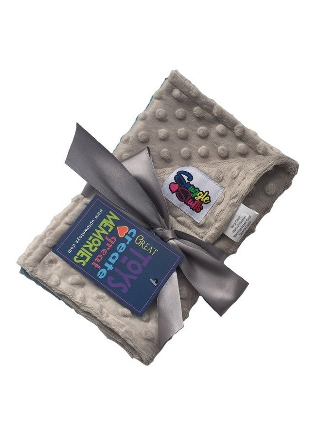 Snuggle Stuffs Baby Boys 5 Pack Minky Dot Burp Cloths - Shades Blue - Image 2