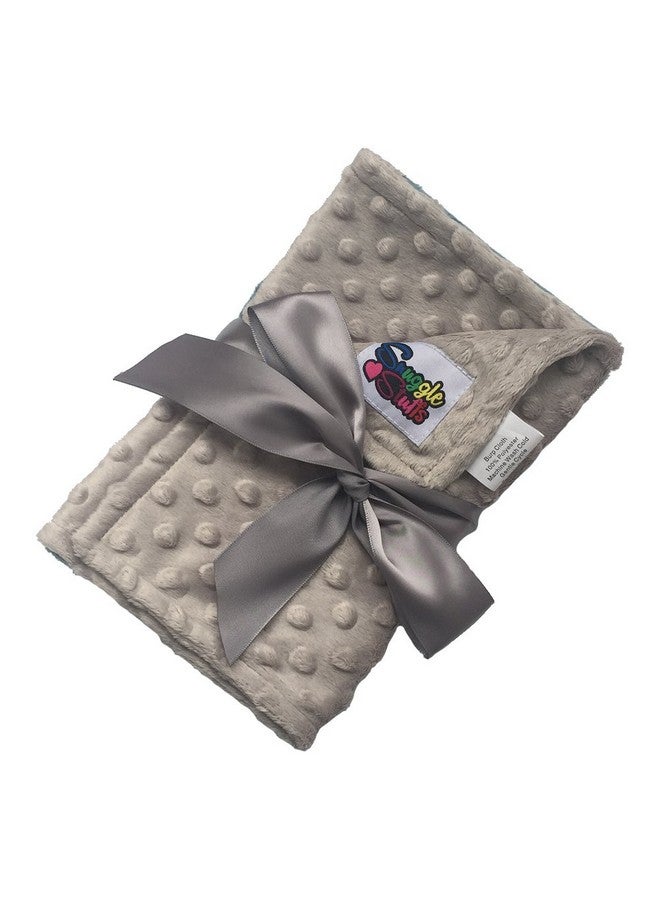 Snuggle Stuffs Baby Boys 5 Pack Minky Dot Burp Cloths - Shades Blue - Image 1