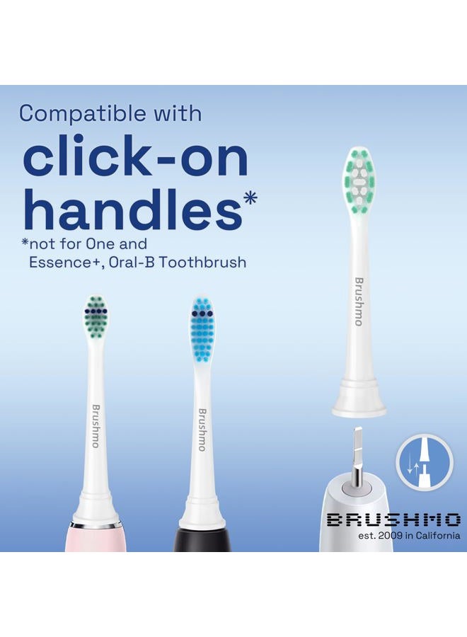 Brushmo Replacement Toothbrush Heads Compatible with Philips Sonicare Electric Toothbrush, White, 10 pc Variety Pack - Image 2