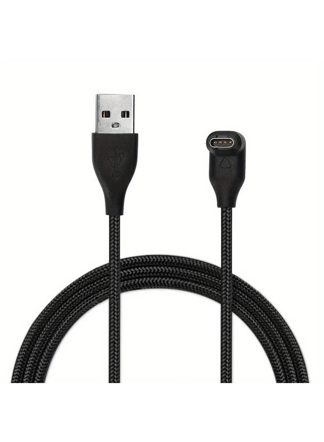 كابل شحن USB أسود لساعة جارمين فينيكس فوريرانر فيفوأكتيف إنستنكت الذكية - Image 1