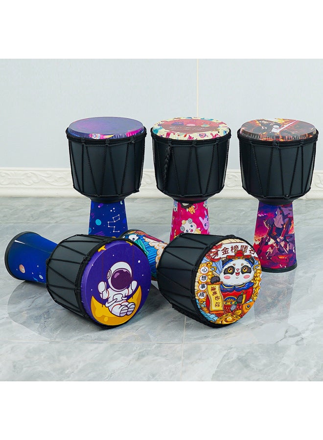 Somali Goat African Drum For Adults and Children Beginners Hand Drum Professional Performance Teaching Drum African drum [totem 2.0] 4-inch - Image 3