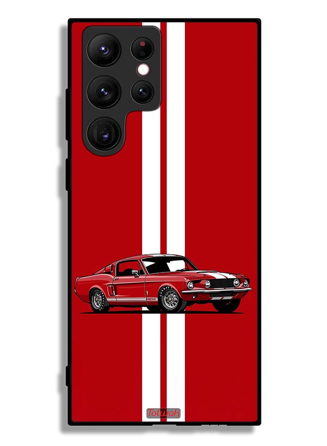 Tolwak Samsung Galaxy S22 Ultra 5G Protective Case Cover Vintage Car Abstract Art - Image 3
