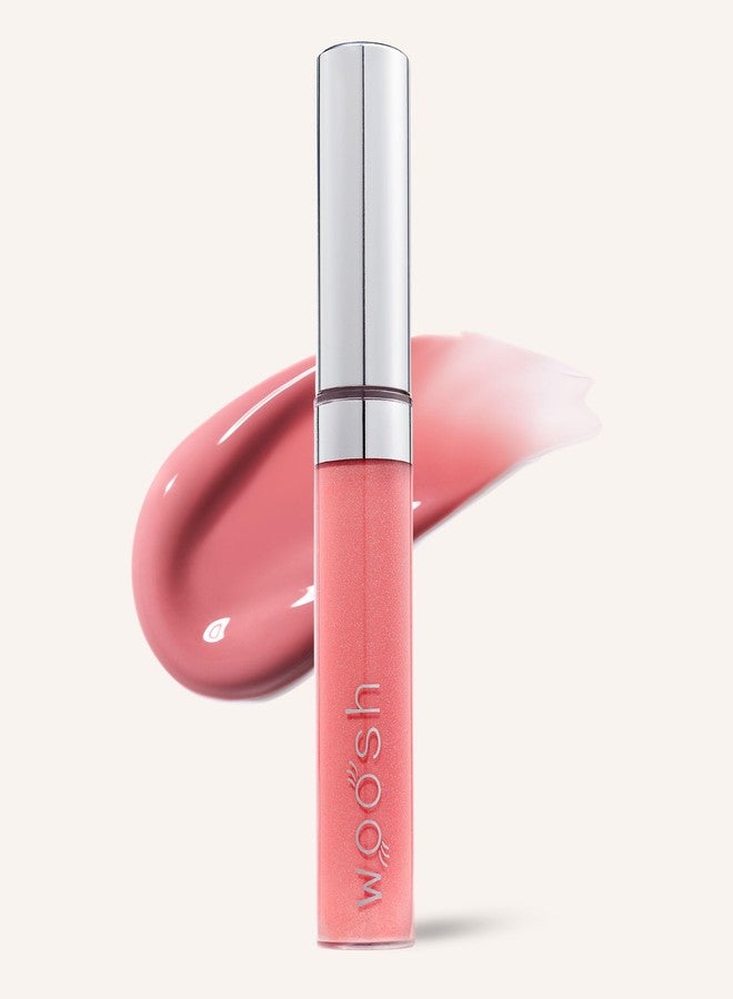 Woosh Beauty, Spin-On Lip Gloss, Hydrating Hyaluronic Acid & Shea Butter, No Fine Lines, Shine Finish, Vegan & Cruelty-Free - Image 1
