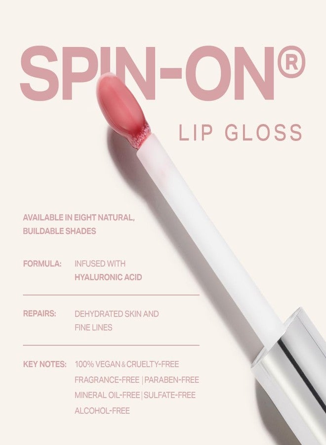 Woosh Beauty, Spin-On Lip Gloss, Hydrating Hyaluronic Acid & Shea Butter, No Fine Lines, Shine Finish, Vegan & Cruelty-Free - Image 5