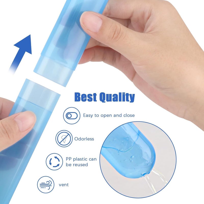 SPELLWISH Plastic Travel Toothbrush Case Holder, Breathable Portable Toothbrush Container, Clear Toothbrush Holder For Traveling Case For Kids And Adult Toothbrush Covers(4Pcs), Multicolor - Image 2