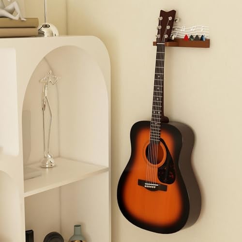 CoolGift Mart Guitar Wall Mount Stand with LED Lights - Solid Wood & Acrylic USB-Powered Guitar Accessories - Gift for Men, Guitar Players, Music Lovers (for Acoustic, Electric Bass, Ukulele) - Image 4