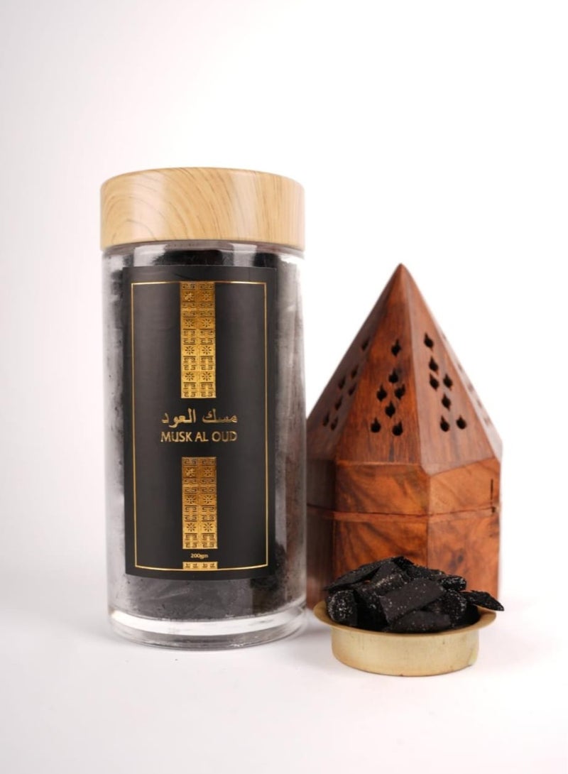 سيميكول مسك مسك العود معطر - عود بخور شرقي نقي 100٪ | 220 جرام رائحة طويلة الأمد خالية من الدخان | رائحة طبيعية منعشة | البخور العربي للمنزل والتأمل - Image 4