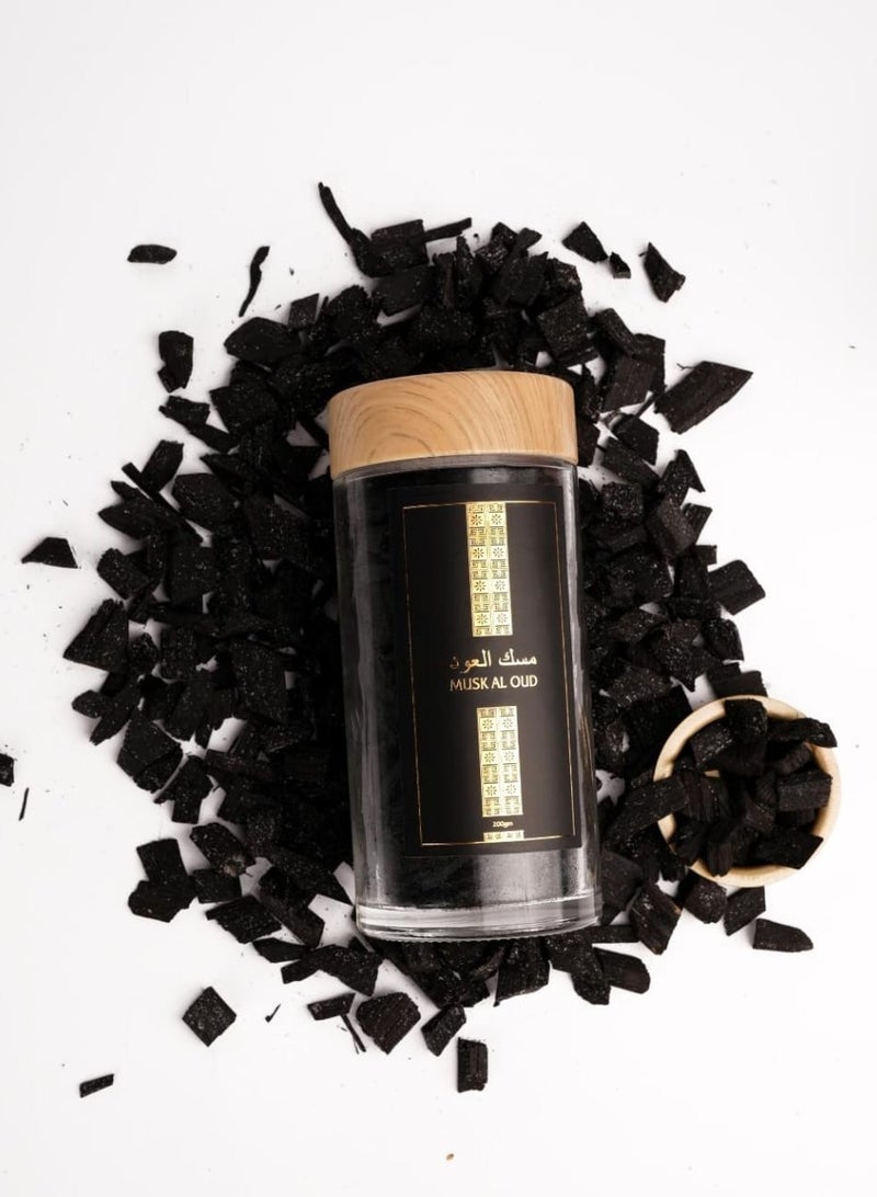 سيميكول مسك مسك العود معطر - عود بخور شرقي نقي 100٪ | 220 جرام رائحة طويلة الأمد خالية من الدخان | رائحة طبيعية منعشة | البخور العربي للمنزل والتأمل - Image 3