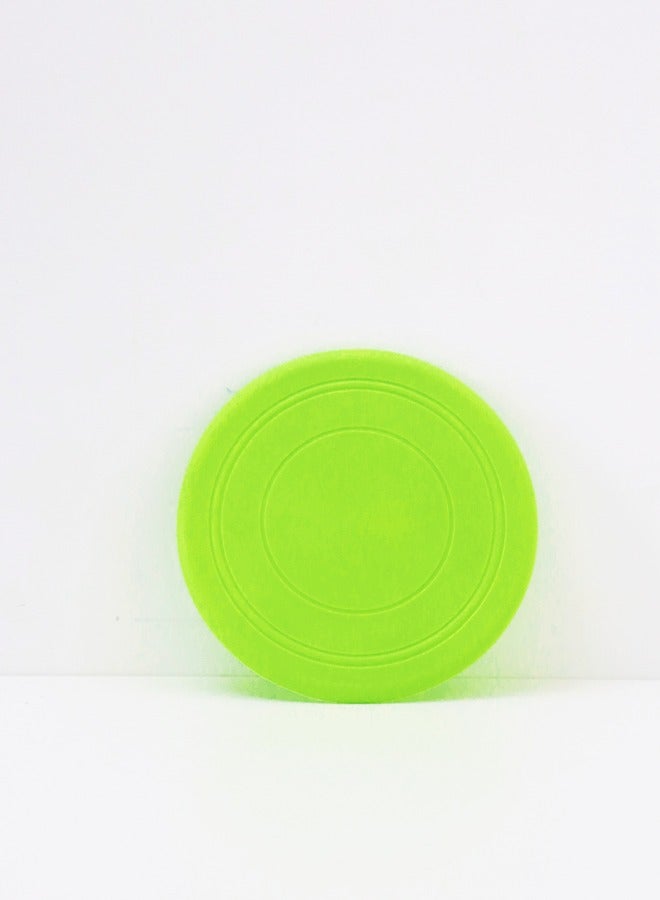 Dog Soft Frisbee Dog Rubber Frisbee Puppy Flyer Durable Dog Toy Faster Response Training Interactive Toy Small And Medium-Sized Dog Light Floating Saucer 1 pcs (Green) - Image 1