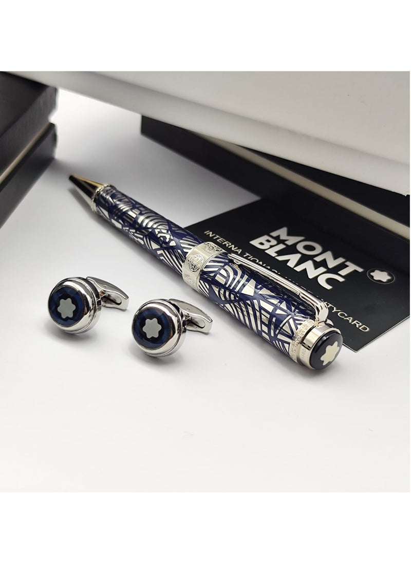 Mont Blanc Mont Blanc pen and cufflink  Estelle Estelle  New latest version  Mont Blanc   💎 ⚡️First class 