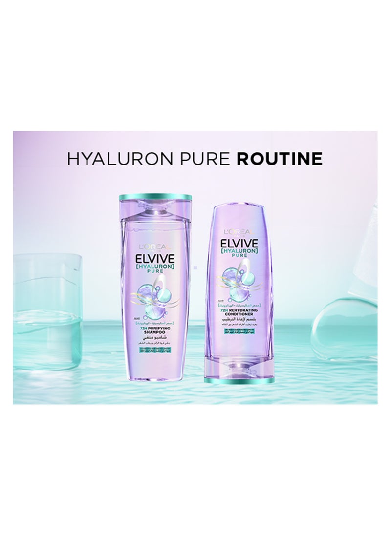 L'OREAL PARIS - Elvive Hyaluron Pure Purifying Shampoo for Oily Hair 400ML - Image 1