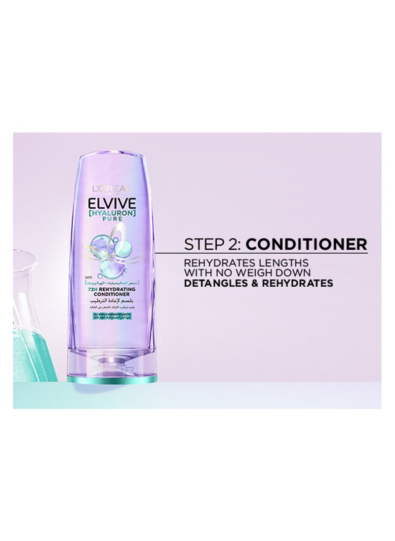 L'OREAL PARIS - Elvive Hyaluron Pure Purifying Shampoo for Oily Hair 400ML - Image 1