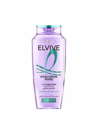L'OREAL PARIS Elvive Hyaluron Pure Purifying Shampoo for Oily Roots And Dehydrated Length