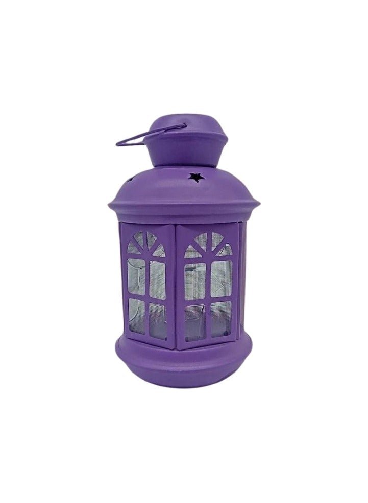 Lantern Ik - Mauve 22cm Clear Glass - Image 1