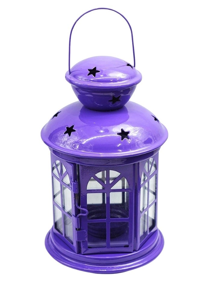 Lantern Ik - Mauve 22cm Clear Glass - Image 2