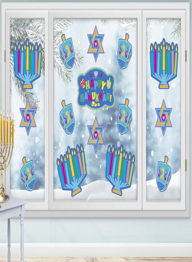 Izzy 'n' Dizzy Hanukkah Cutouts, Happy Hanukkah and Happy Chanukah Holiday Party Decoration (34 Piece) - Image 1
