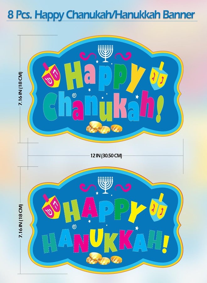 Izzy 'n' Dizzy Hanukkah Cutouts, Happy Hanukkah and Happy Chanukah Holiday Party Decoration (34 Piece) - Image 4