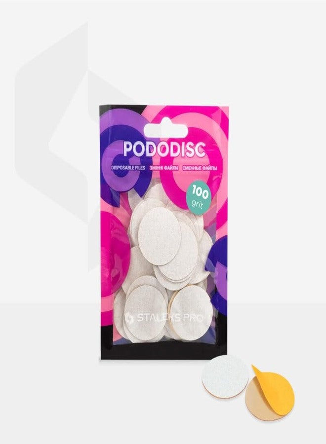 ستالكس برو مبارد بيضاء للاستخدام مرة واحدة من STALEKS PRO لأقراص الباديكير PODODISC L EXPERT 100 حبيبة (50 قطعة) - Image 2