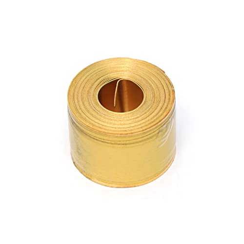 BRONGS Vastu Brass Strip | 1 INCH | Pack of 1 | Brass Strip for Vastu | Strip for Toilet Correction | Vastu Strip Remedy | Width-25mm, Thickness-0.3mm, Length-8 Feet Approx - Image 1