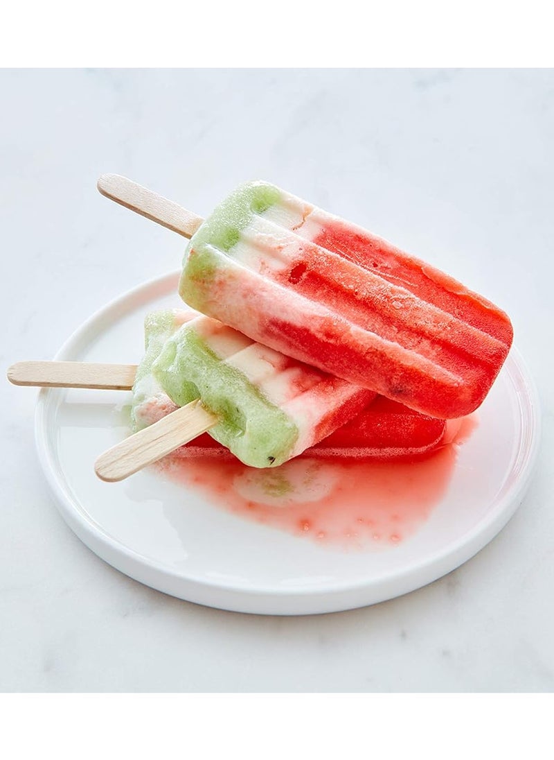 NQOOH 200 Pieces Ice Cream Sticks, Easy to Use Ice Cream Stick, Popsicle Stick Made of Natural Wood  - Image 3