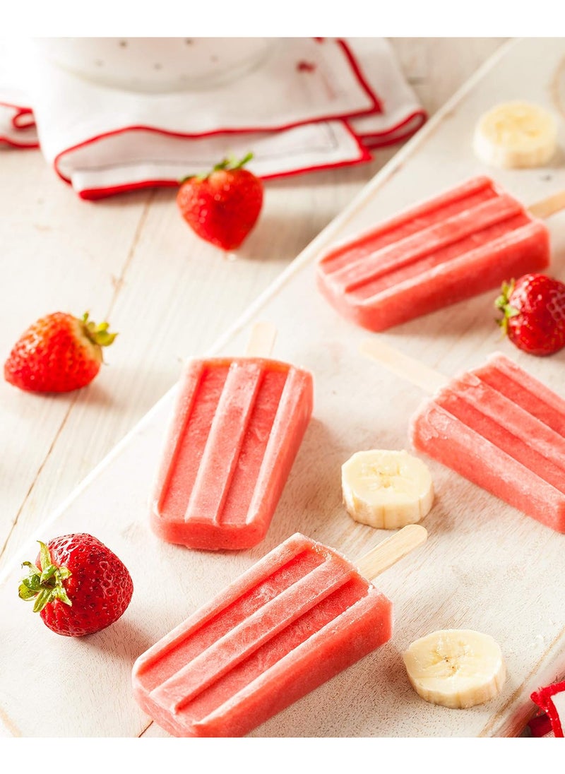 NQOOH 200 Pieces Ice Cream Sticks, Easy to Use Ice Cream Stick, Popsicle Stick Made of Natural Wood  - Image 4
