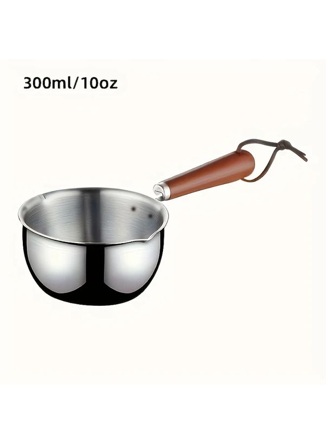 Large Stainless Steel Oil Pot with Spout for Melting Butter Chocolate and Cheese - Image 5