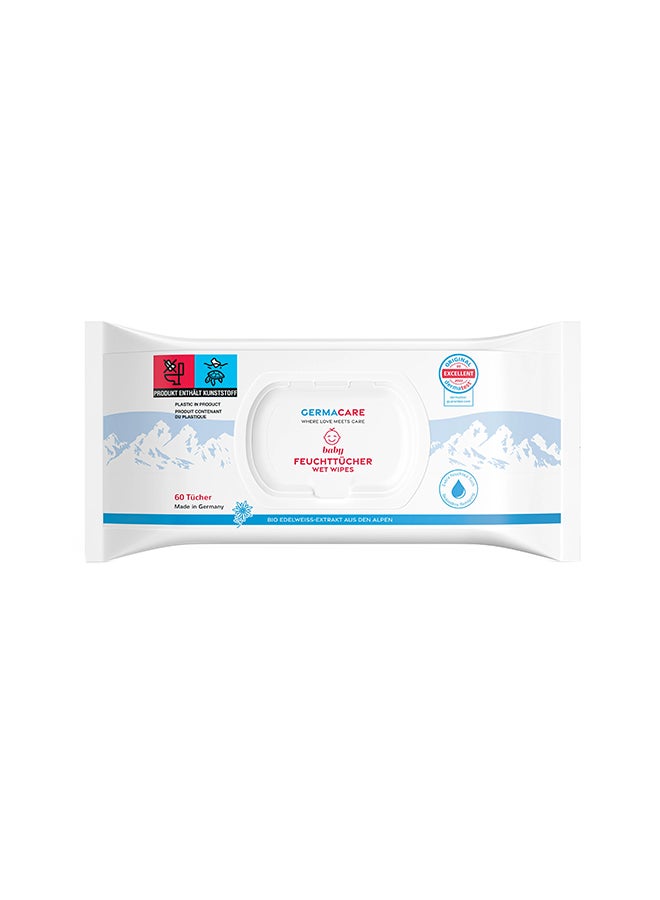 Germacare 60- Pieces Baby Wet Wipes - Image 1