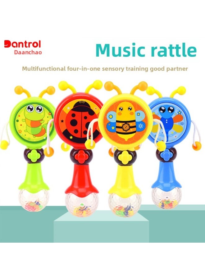 Rattle Baby Toy 3-12 Six Months Hand-held Bite Music 0-1 Year Old Baby Puzzle 5-6 Boys And Girls-Color:Rattle [Caterpillar] Green - Image 5