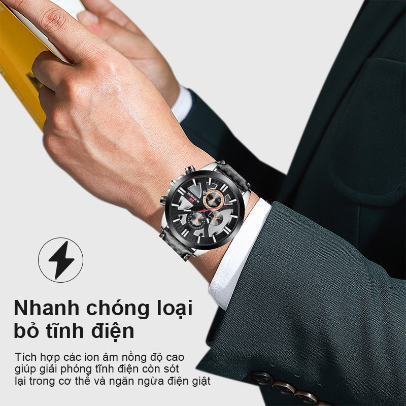 Men's Watches Luxury Quartz Wristwatch Men Business Casual Watch Fashion Luminous Clock Waterproof Watch - Image 3