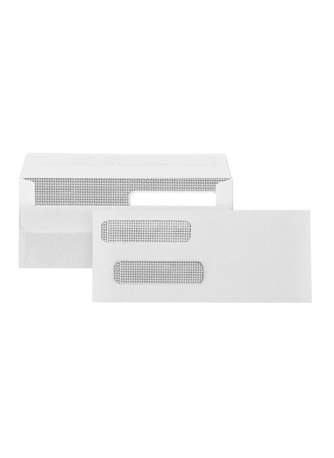 Blue Summit Supplies 500 No. 8 Flip and Seal Double Window Security Check Envelopes - Designed for Quickbooks Printed Checks - Number 8 Size 3 5/8 Inch x 8 11/16 Inch  - Image 1