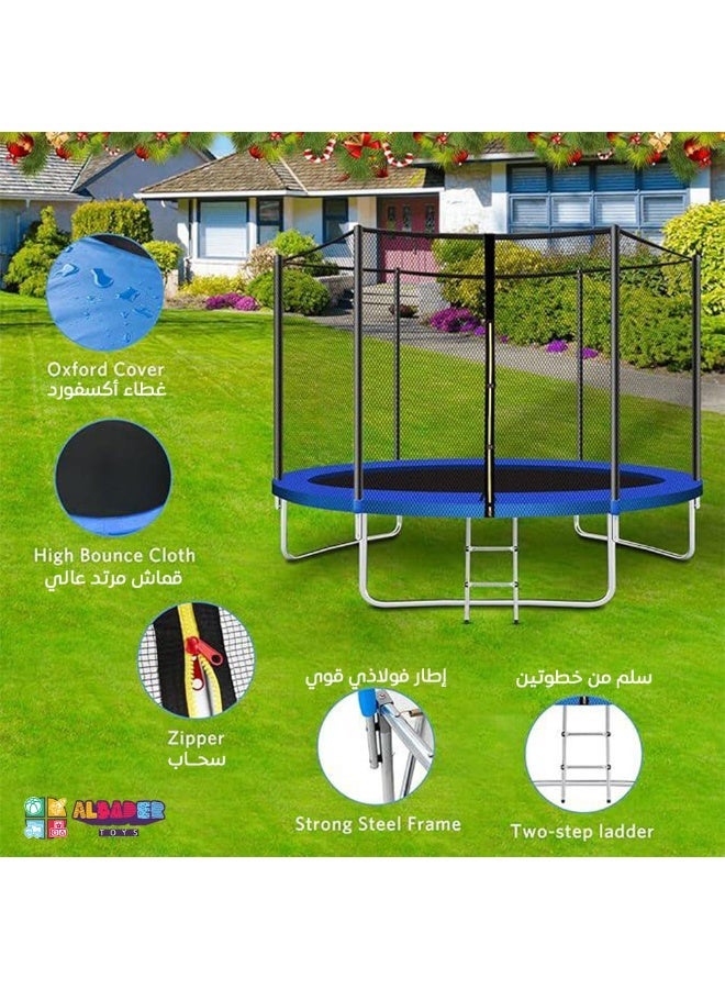 ALBADER Kids Outdoor Trampolines Jump Bed With Safety Enclosure Gym Exercise Fitness Equipment 6FT - Image 2