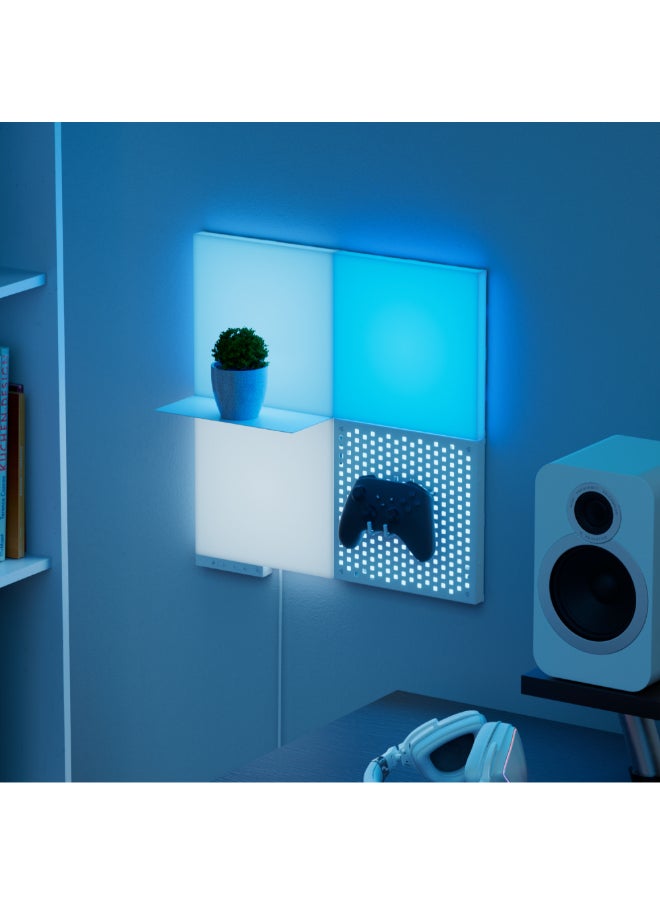 Nanoleaf Blocks Light Pegboard Add-on Kit | Smart WiFi LED Panel System, 16M+ Colors, Low Energy, for Gamers, Vloggers, Influencers, Entertainment, Gaming Living Room - 1 Pack  - Image 2