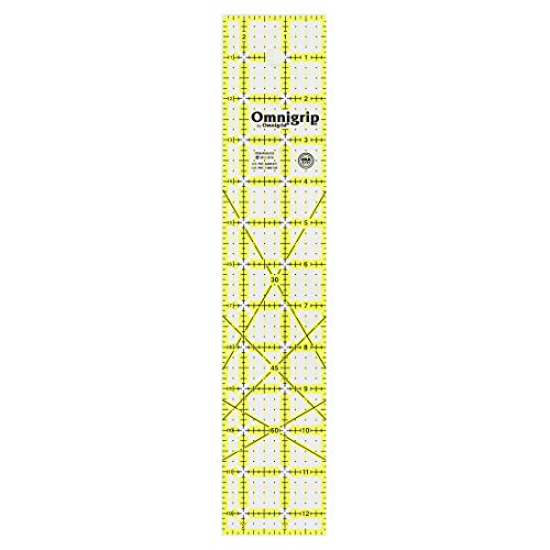 Omnigrid Omnigrip 2-1/2" x 12-1/2" Non-Slip Rectangle Quilting Ruler by Omnigrid - Image 4