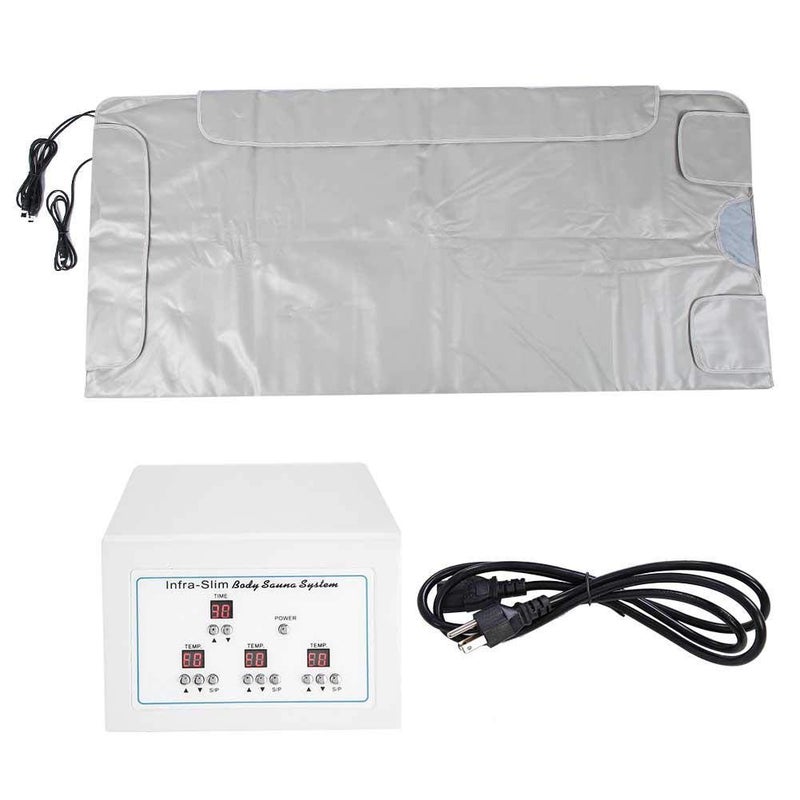 klarako Far Infrared Sauna Blanket 3 Zone for Body Shaping Fat Reduce Detox Treatment Therapy Device Weight Loss Machine - Image 1