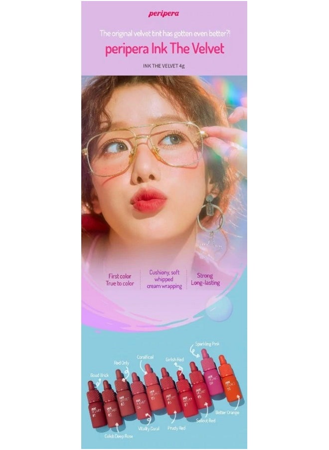 Peripera - Ink The Velvet Lip Tint Liquid Lip (0.14 Fl Oz 002 Celeb Deep Rose) - Image 1