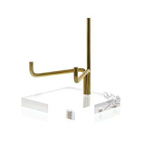 OnFireGuy 4-1/4" Adjustable Acrylic Easel Display Stand for Geodes, Minerals, Fossils & Crystals | 4-1/4 inch Acrylic Easel Display Stand | Showcase Your Treasures with Style and Elegance - Image 1