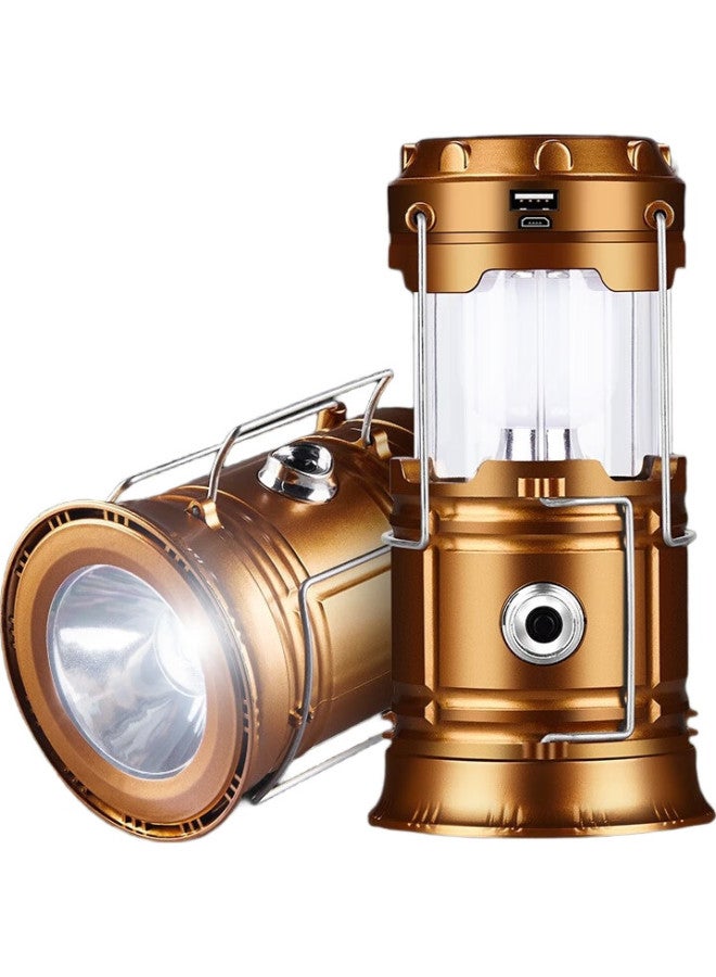 SHENYU Lantern, Camping Light, Emergency Lighting, Solar-Powered, Rechargeable, Multi-Purpose, Outdoor Tent Light, Night Market Stall Light - Image 1