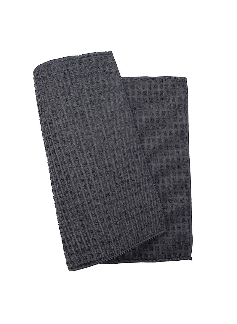 HOUSE HATCH HOUSE HATCH Microfiber Reversible Dish Utensils Drying and Kitchen countertop Mat Water Absorbent Kitchen mat for Wet Utensils 38cm x 51cm Pack of 1 Assorted Colours  - Image 1
