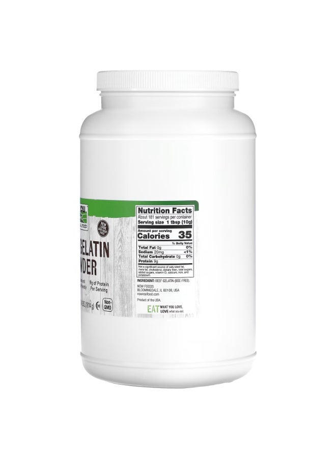now Real Food, Beef Gelatin Powder, 4 lbs (1,814 g) - Image 2