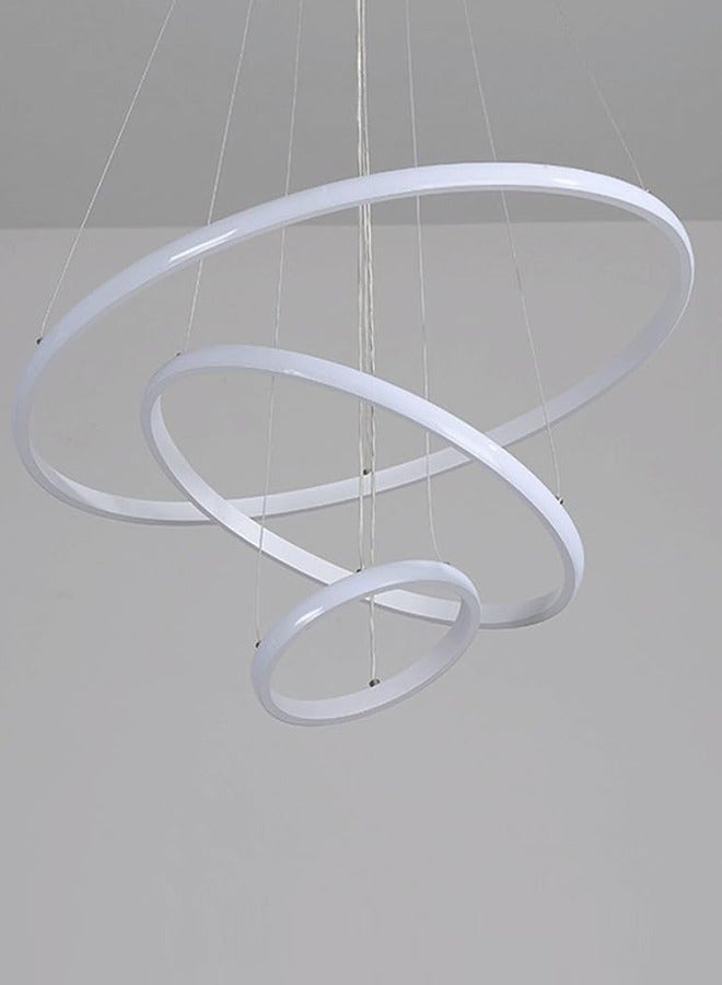 ERENYEA 3 Ring Dining Room Chandelier Light Color Variable Light 60W Ceiling Chandelier For Living Room Bedroom - Image 2