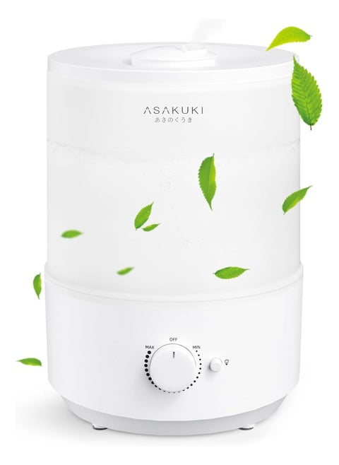 Humidifiers for Bedroom Home, 3L Top Fill Cool Mist Humidifiers for Baby Nursery & Plants, 3-IN-1 Quiet Air Humidifier, Oil Diffuser & Night Light for Large Room, Auto Shut-off, BPA-Free, 30H