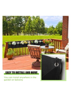 SYOSI 2 Pcs Hanging Grow Bags with Pockets Horizontal Wall Planter with 20 Zip Ties Hanging Flower Bags Fence Hanging Planters for Outdoor Plants Home Decoration(100*30cm)  - Image 5