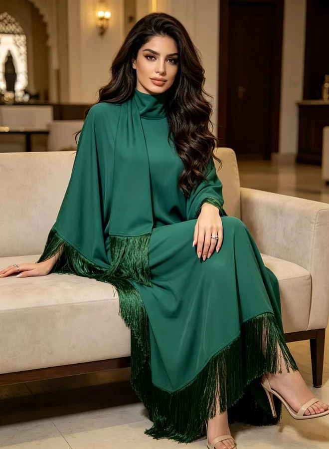 تايك تو جلابية سادة - أخضر زمردي