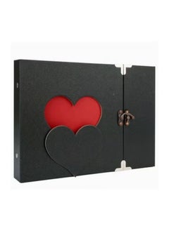 KUYING 10Inch Vintage Hollowed Heart Shape Photo Image Album Scrapbook Memory  - Image 1